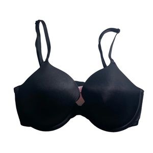 Victoria's Secret PINK Wear Everywhere Pushup Bra Size 34C Black